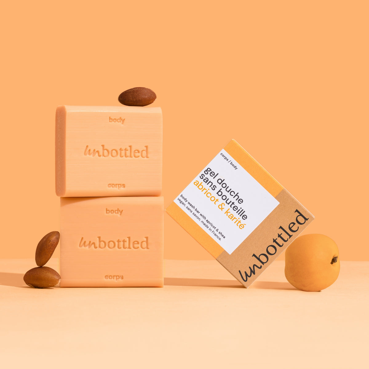 Gel Douche Sans Bouteille • Abricot & Karité