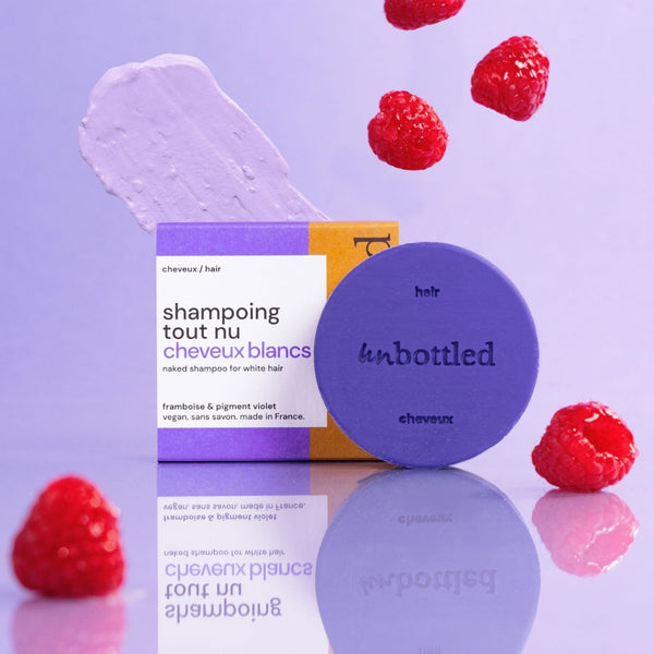 Shampoing solide Unbottled pour cheveux blancs