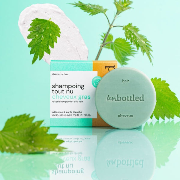 Shampoing solide Unbottled pour cheveux gras
